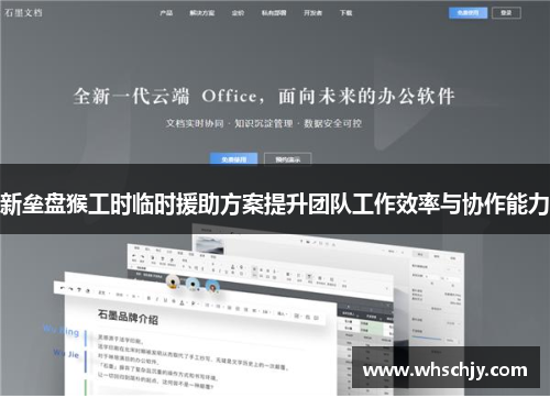 新垒盘猴工时临时援助方案提升团队工作效率与协作能力